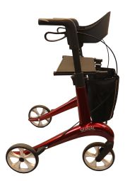 Serval kulfiberrollator - klik for at se billedet i fuld størrelse - åbner i nyt vindue Serval kulfiberrollator