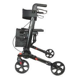 Black Panther Compact Letvægtsrollator - klik for at se billedet i fuld størrelse - åbner i nyt vindue Black Panther Compact Letvægtsrollator