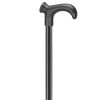 Cane with Derby handle in light metal
