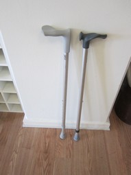 Support cane, aluminium with ergo grip, Support cane, aluminium with ergo grip,