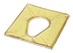 Toilet seat with gel