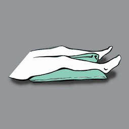 Rhombo-med multi-cushion (partitioned leg cushion)