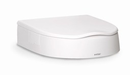 Etac Cloo fixed raised toilet seat without armrests - click to see picture in full size - opens new window Etac Cloo fixed raised toilet seat without armrests