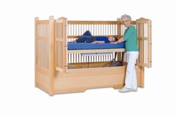Hannah 135 high cot - click to see picture in full size - opens new window Hannah 135 high cot