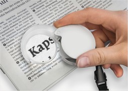 Mobilent - Hand-held/Pocket Magnifier - click to see picture in full size - opens new window Mobilent - Hand-held/Pocket Magnifier