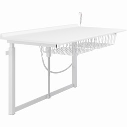 Nursing table, height adjustable