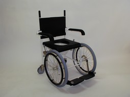 BUZZ Commode & Shower Chair, self-propelled