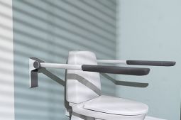 Toilet support arms - foldable and wall mounting