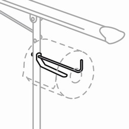 Paper holder for support arm Paper holder for support arm