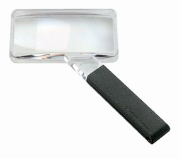 Biconvex hand-held magnifiers