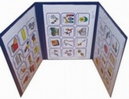 Pegemappe stor, blå plast