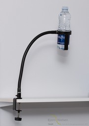 Flexible bottle and cup holder - example from the product group flexible mounting arms, bendable Flexible bottle and cup holder - example from the product group flexible mounting arms, bendable