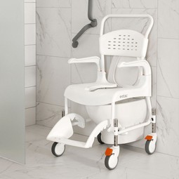 Etac Clean shower commode, height adjustable