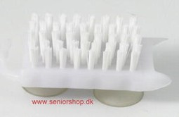 Potato brush with suction cups. Potato brush with suction cups.