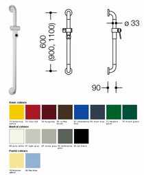 HEWI Shower head holder - 900mm (801-series) HEWI Shower head holder - 900mm (801-series)