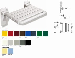 HEWI - Hinged Seat, large (801-series) HEWI - Hinged Seat, large (801-series)