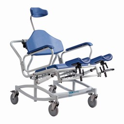 Shower Commode Tilt - example from the product group commode shower chairs with wheels, tilt and electrical functions Shower Commode Tilt - example from the product group commode shower chairs with wheels, tilt and electrical functions
