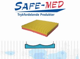 SAFE Med pressure relieving seat cushion no.104YP YELLOW-PINK,to 55kg