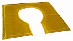 Toilet seat with gel, open front Toilet seat with gel, open front