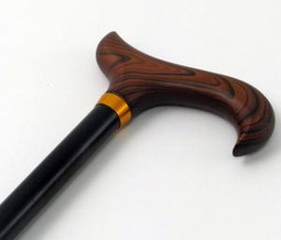 Height adjustable stick with wooden handle Height adjustable stick with wooden handle