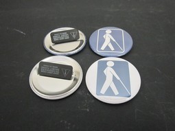Round badge with magnet ø55mm