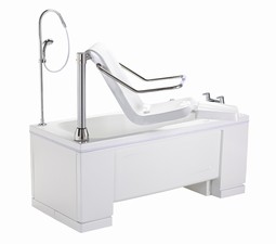 Ezion - Bathtub with seat and leg raiser