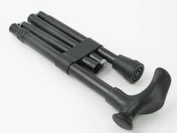 Foldable anatomic walking stick Foldable anatomic walking stick