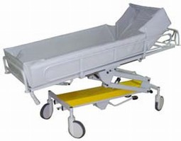 Aron 200 shower trolley electric with Trendelenburg Aron 200 shower trolley electric with Trendelenburg