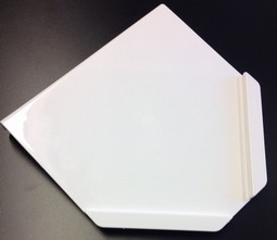 Cutting board with two edges