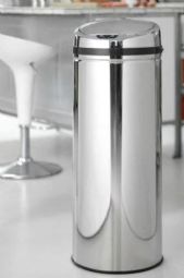 Touchless waste bin
