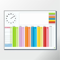 Whiteboard board with Robust watch Whiteboard board with Robust watch