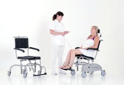Hera/160 bath- and toilet chair with tilt