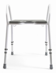 Shower chair with aid handles in each side Shower chair with aid handles in each side