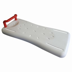 Bathing seat board for bathtubs with adjustable width
