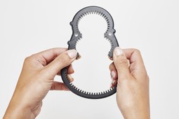 Handle for easy opening of screw caps