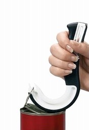 Can opener for caps with a lip - large handle with non-slip Can opener for caps with a lip - large handle with non-slip