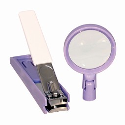 Nail Clipper with Magnifier - click to see picture in full size - opens new window Nail Clipper with Magnifier