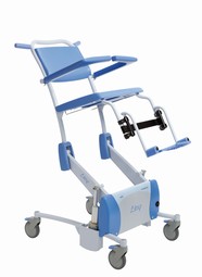 Elexo Showerchair - example from the product group commode shower chairs with wheels, tilt and electrical functions Elexo Showerchair - example from the product group commode shower chairs with wheels, tilt and electrical functions