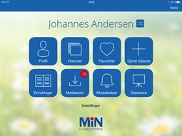 Min Livshistorie  - example from the product group remembrance systems