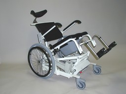 ERGOTIP X EL Commode & Shower Chair, reclining - click to see picture in full size - opens new window ERGOTIP X EL Commode & Shower Chair, reclining