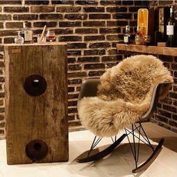 Genuine sheepskin to chair  - example from the product group lambskin
