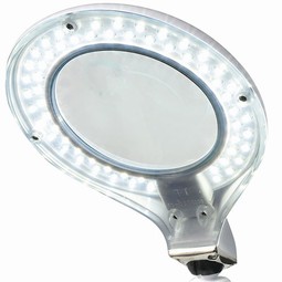 Table magnifying glass with LED light