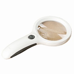 Magnifying glass with LED-light