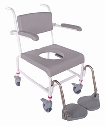 Bade/toiletstol M2 m. skubbehåndtag