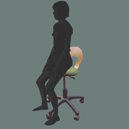 Lænde Ergoret Ergonomic Chair Com. Lux. m/pillow, high 52-70 cm