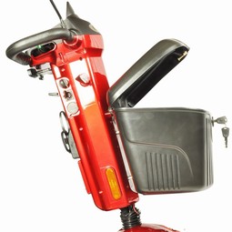 Black 35 liter box with lock, for the front