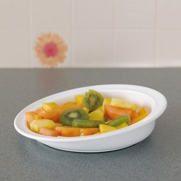 White plate with non-slip