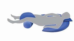 POSIMED Half Circle Pillow, 137 x 80 x 8 cm - click to see picture in full size - opens new window POSIMED Half Circle Pillow, 137 x 80 x 8 cm
