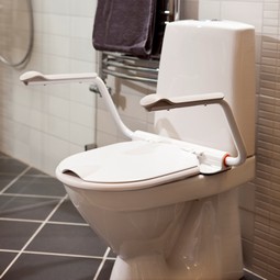 Toilet seat with armrests, Etac Toilet seat with armrests, Etac