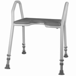 Bathing chair with grey PUR-seat Bathing chair with grey PUR-seat